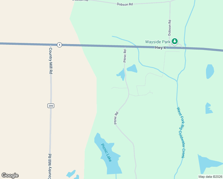 map of restaurants, bars, coffee shops, grocery stores, and more near 5001 Dogwood Lane in Jay