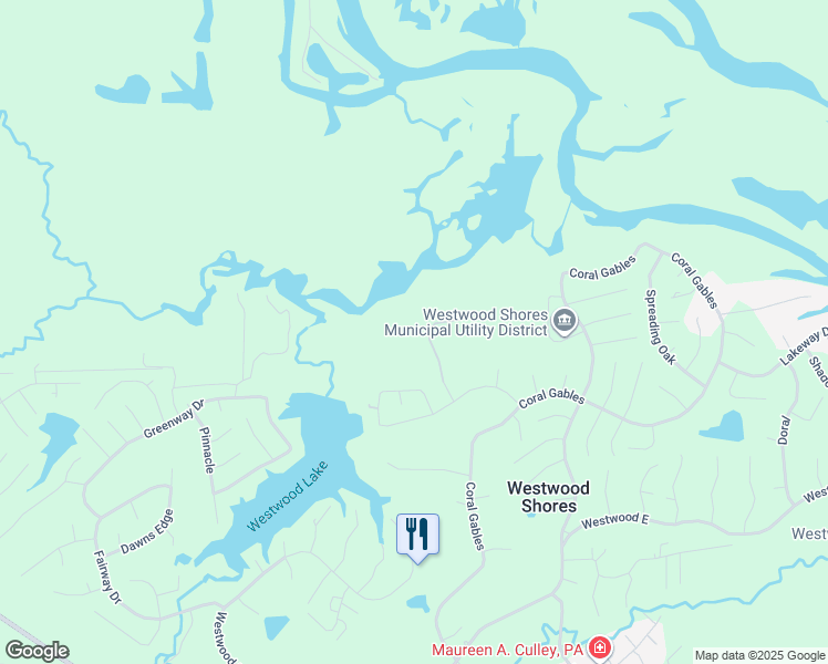 map of restaurants, bars, coffee shops, grocery stores, and more near in Trinity