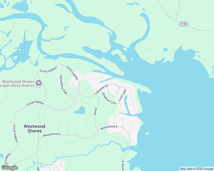 map of restaurants, bars, coffee shops, grocery stores, and more near 84 Lakeway Drive in Trinity