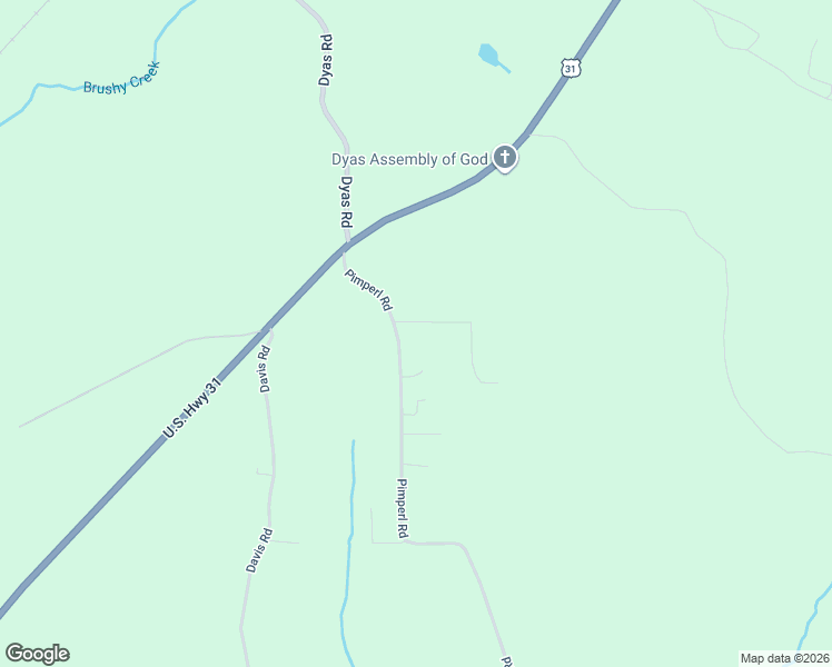 map of restaurants, bars, coffee shops, grocery stores, and more near 49440 Pimperl Road in Bay Minette