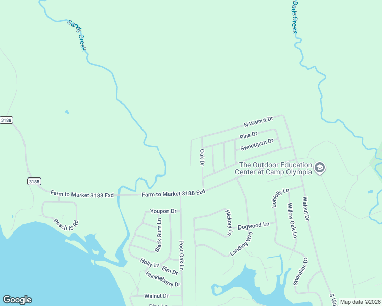 map of restaurants, bars, coffee shops, grocery stores, and more near Walnut Circle in Trinity