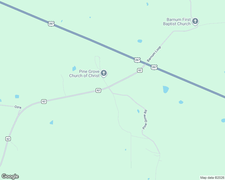 map of restaurants, bars, coffee shops, grocery stores, and more near 135 Bryant Road in Corrigan