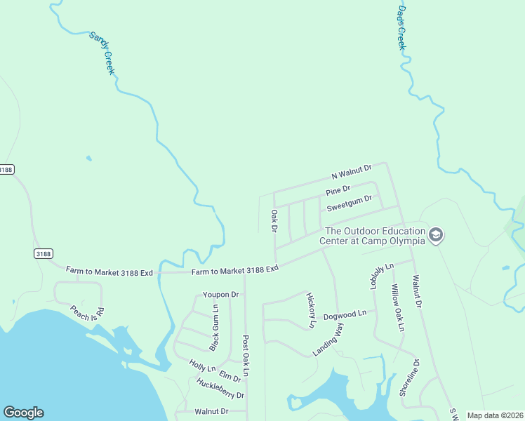 map of restaurants, bars, coffee shops, grocery stores, and more near Walnut Cir in Trinity