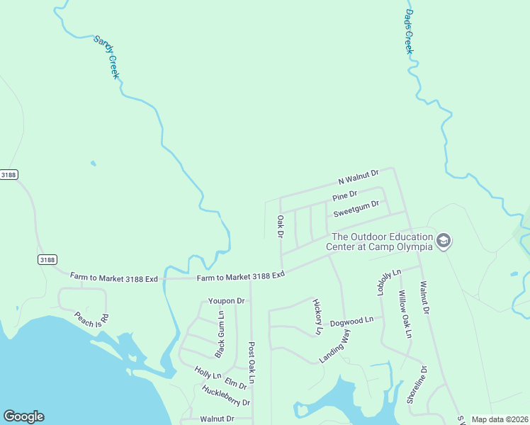 map of restaurants, bars, coffee shops, grocery stores, and more near Walnut Cir in Trinity