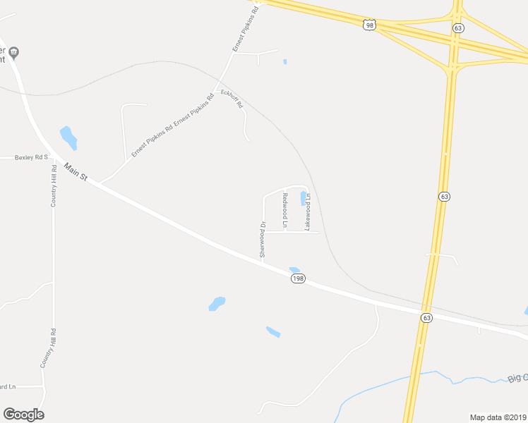 map of restaurants, bars, coffee shops, grocery stores, and more near 138 Sherwood Drive in Lucedale