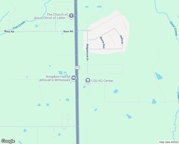 map of restaurants, bars, coffee shops, grocery stores, and more near 101 Mirante Drive in Leesville
