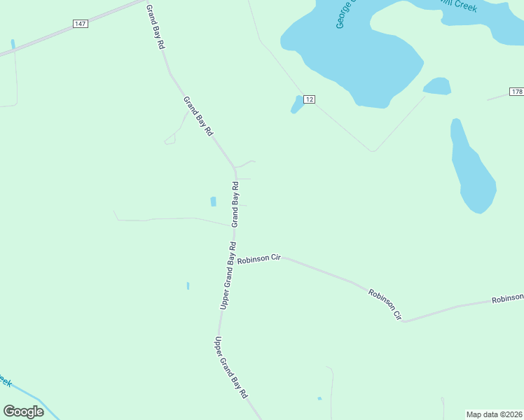 map of restaurants, bars, coffee shops, grocery stores, and more near 167 Grand Bay Road in Naylor