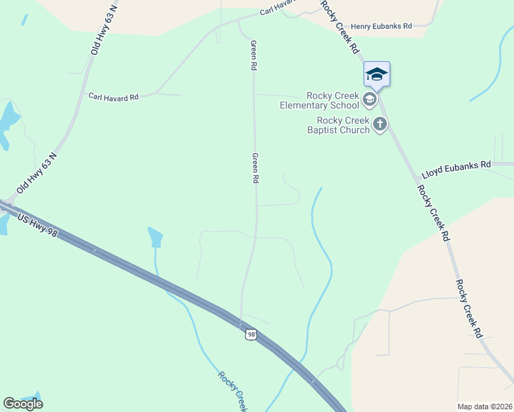 map of restaurants, bars, coffee shops, grocery stores, and more near 101 Mossy Oak Drive in Lucedale