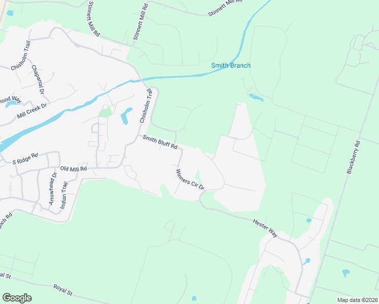 map of restaurants, bars, coffee shops, grocery stores, and more near 2408 Smith Bluff Road in Salado