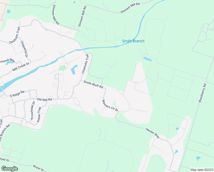 map of restaurants, bars, coffee shops, grocery stores, and more near 2408 Smith Bluff Road in Salado