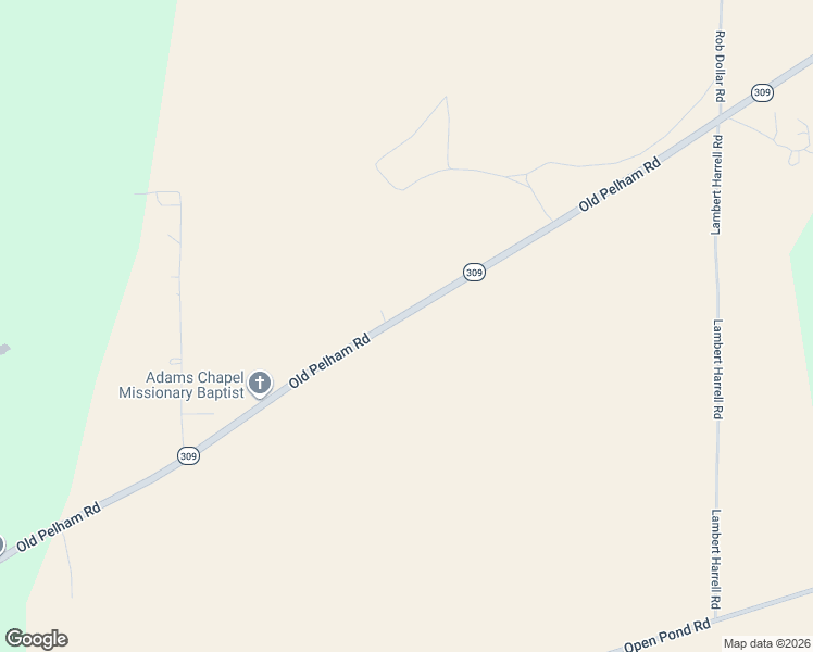 map of restaurants, bars, coffee shops, grocery stores, and more near 519 Old Pelham Road in Bainbridge