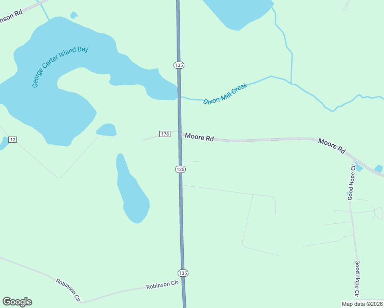 map of restaurants, bars, coffee shops, grocery stores, and more near 1272 Georgia 135 in Naylor