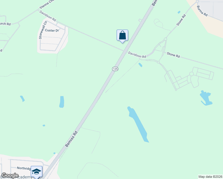 map of restaurants, bars, coffee shops, grocery stores, and more near 4654 Roberts Road in Valdosta