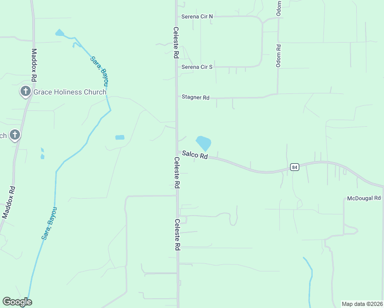 map of restaurants, bars, coffee shops, grocery stores, and more near 3140 Salco Rd in Chunchula