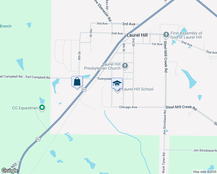 map of restaurants, bars, coffee shops, grocery stores, and more near 3831 Chicago Avenue in Laurel Hill