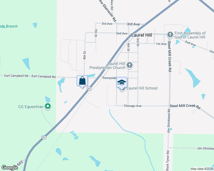map of restaurants, bars, coffee shops, grocery stores, and more near 3831 Chicago Avenue in Laurel Hill