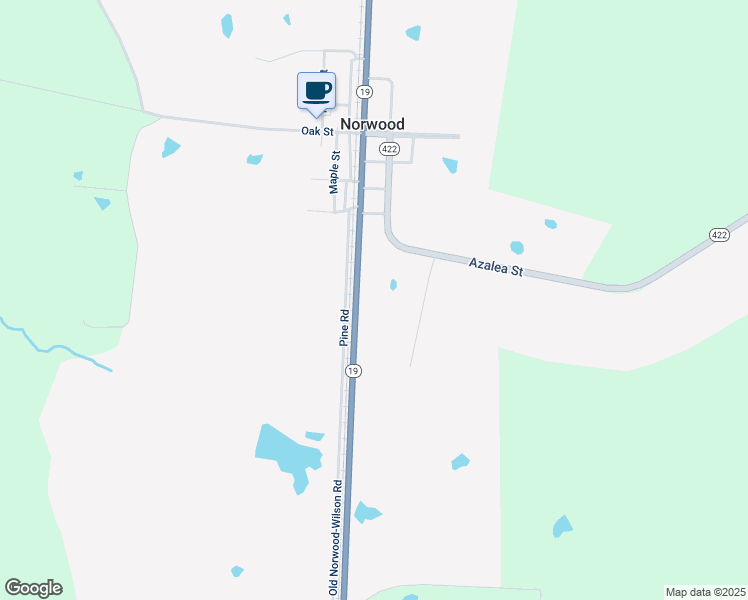 map of restaurants, bars, coffee shops, grocery stores, and more near 13101 Main Street in Norwood