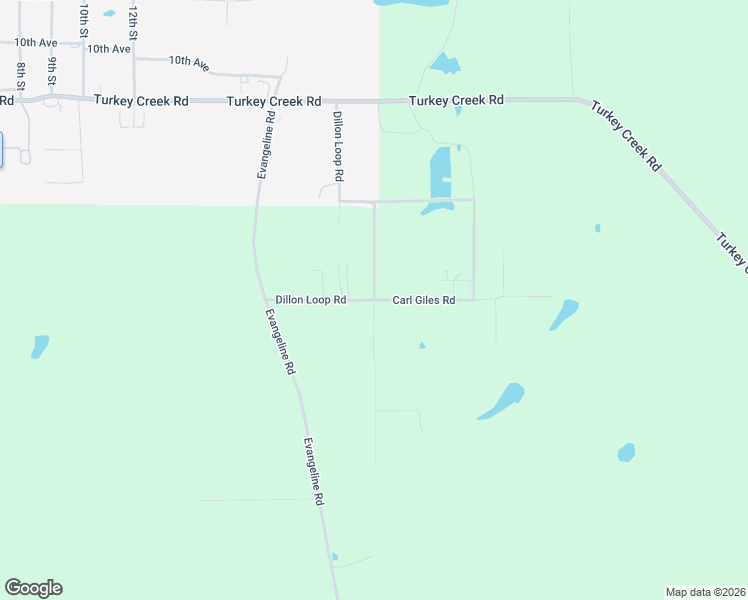 map of restaurants, bars, coffee shops, grocery stores, and more near 2 Carl Giles Road in Glenmora