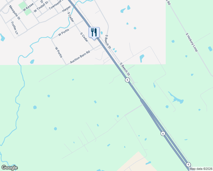 map of restaurants, bars, coffee shops, grocery stores, and more near 7263 Highway 6 in Calvert