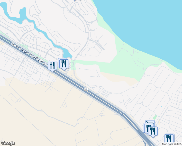 map of restaurants, bars, coffee shops, grocery stores, and more near in El Alamein