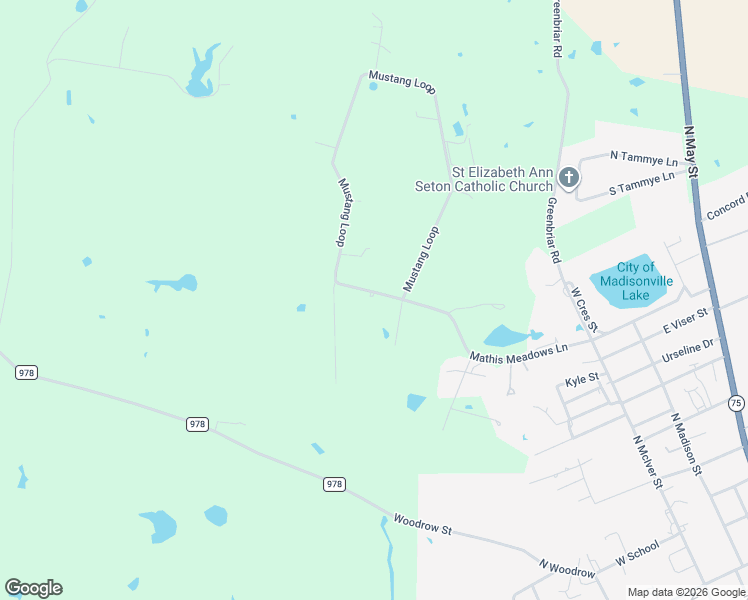 map of restaurants, bars, coffee shops, grocery stores, and more near 931 Mathis Meadows Lane in Madisonville