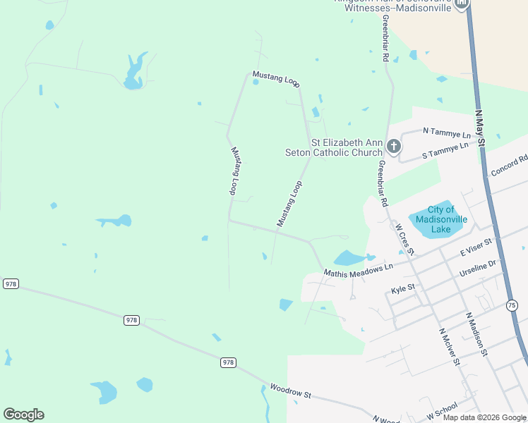 map of restaurants, bars, coffee shops, grocery stores, and more near 931 Mathis Meadows Lane in Madisonville