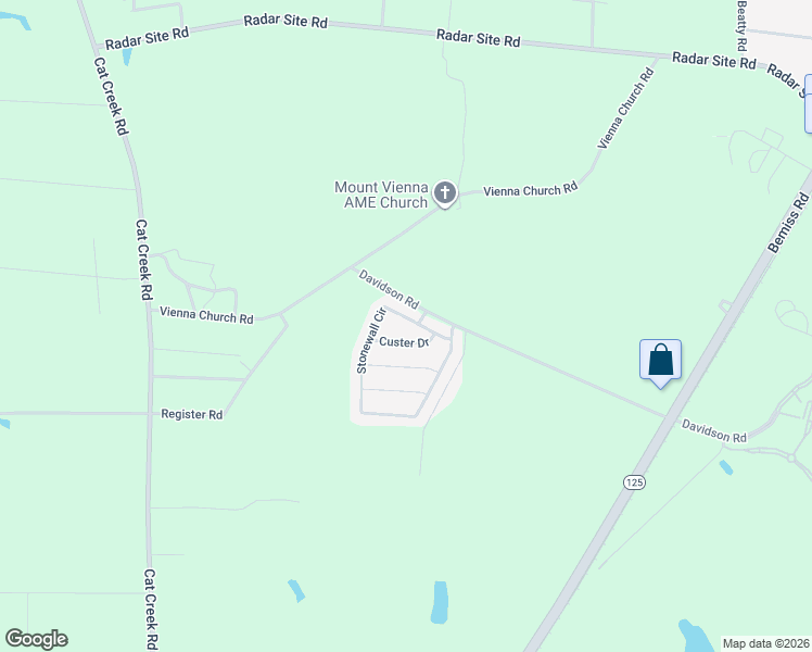 map of restaurants, bars, coffee shops, grocery stores, and more near 4663 Stonewall Circle in Valdosta