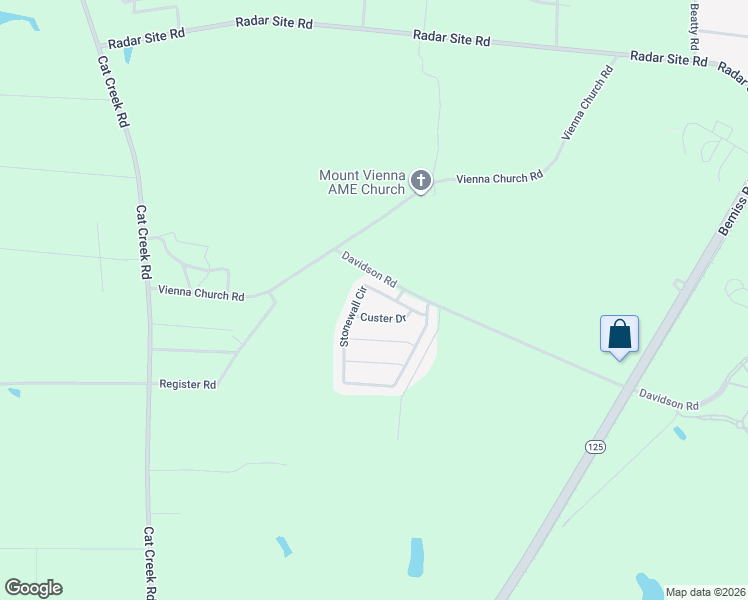 map of restaurants, bars, coffee shops, grocery stores, and more near 4663 Stonewall Circle in Valdosta