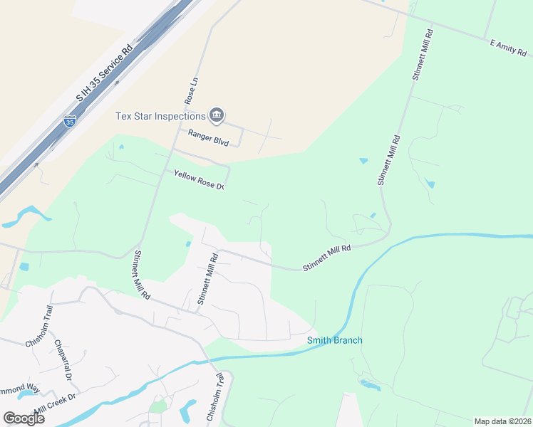 map of restaurants, bars, coffee shops, grocery stores, and more near 10764 Stinnett Mill Road in Salado