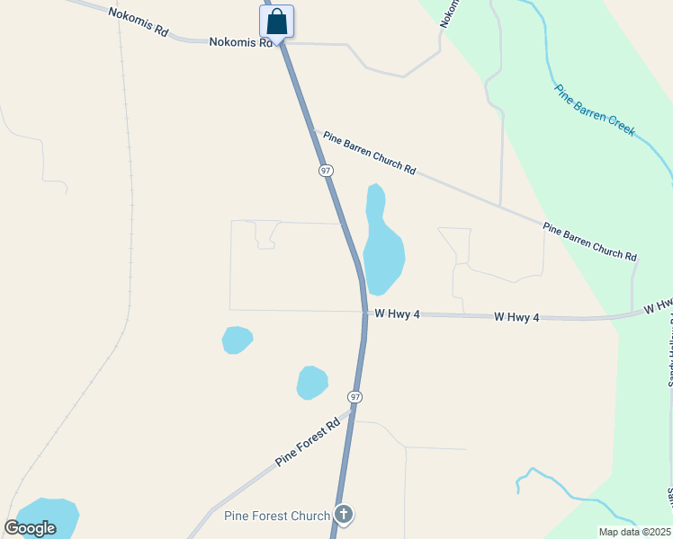 map of restaurants, bars, coffee shops, grocery stores, and more near 10200 Florida 97 in Century