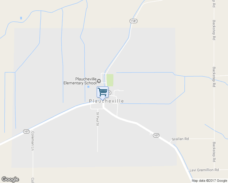 map of restaurants, bars, coffee shops, grocery stores, and more near 101 Plaza Drive in Plaucheville