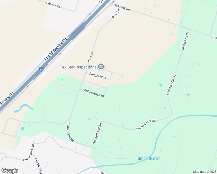 map of restaurants, bars, coffee shops, grocery stores, and more near 1221 Yellow Rose in Salado