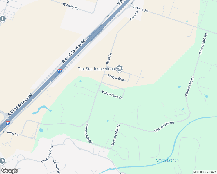 map of restaurants, bars, coffee shops, grocery stores, and more near 1402 Yellow Rose in Salado