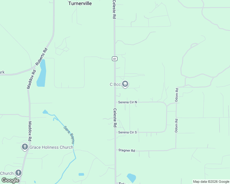 map of restaurants, bars, coffee shops, grocery stores, and more near Celeste Road in Chunchula