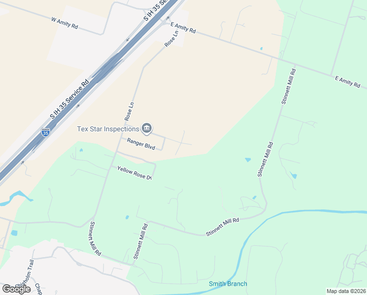 map of restaurants, bars, coffee shops, grocery stores, and more near 410 Hamer Drive in Salado