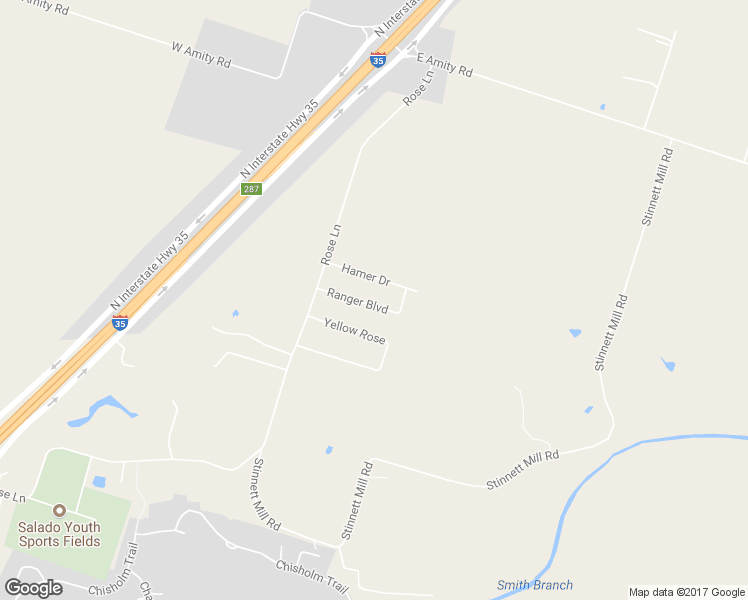 map of restaurants, bars, coffee shops, grocery stores, and more near 2253 Ranger Boulevard in Salado