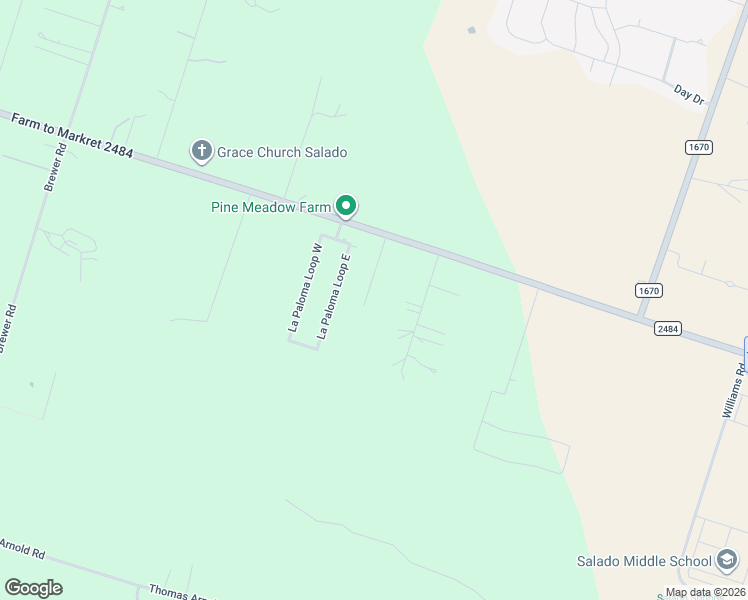 map of restaurants, bars, coffee shops, grocery stores, and more near 11303 Ridgewood Drive in Salado