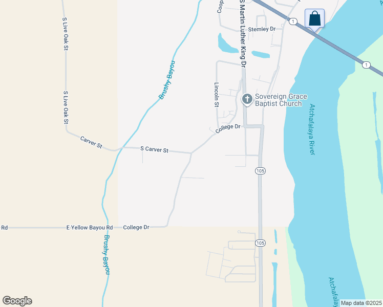 map of restaurants, bars, coffee shops, grocery stores, and more near 370 College Drive in Simmesport