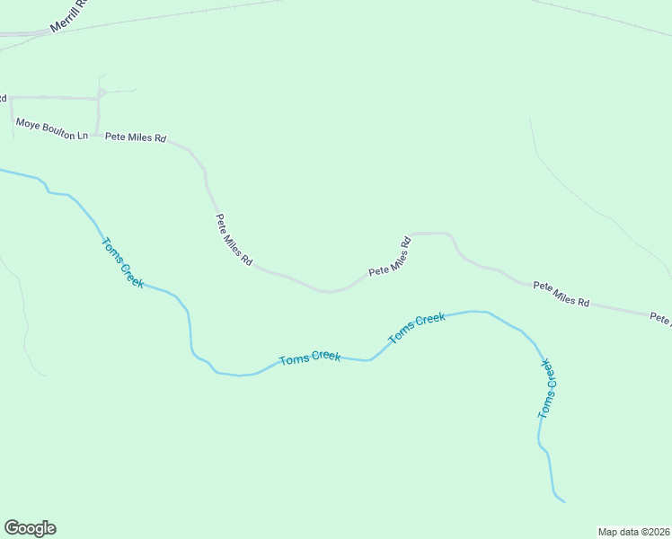 map of restaurants, bars, coffee shops, grocery stores, and more near Pete Miles Road in Lucedale