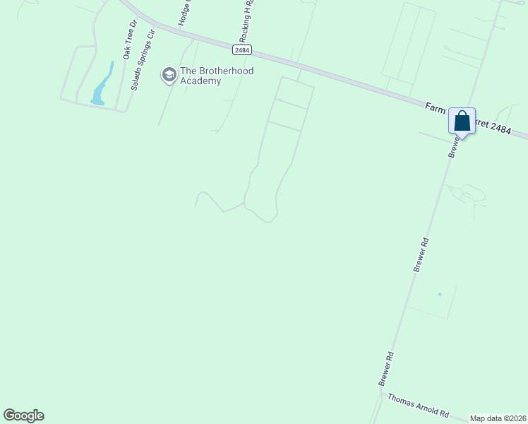 map of restaurants, bars, coffee shops, grocery stores, and more near 8439 Spring Creek Loop in Salado