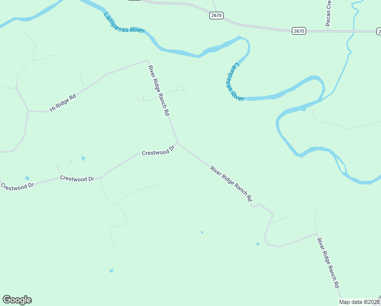 map of restaurants, bars, coffee shops, grocery stores, and more near 1678 River Ridge Ranch Road in Killeen