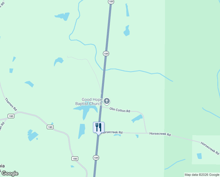 map of restaurants, bars, coffee shops, grocery stores, and more near 8223 Florida 189 in Baker