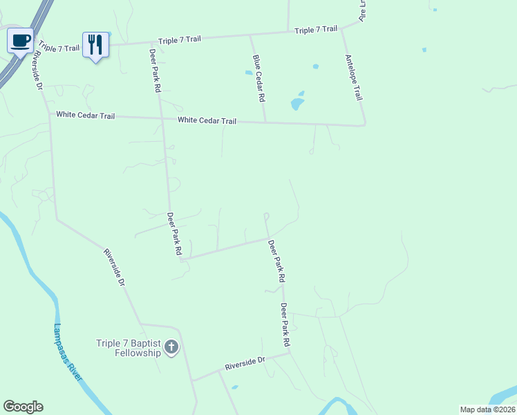 map of restaurants, bars, coffee shops, grocery stores, and more near 1060 Deer Park Road in Killeen