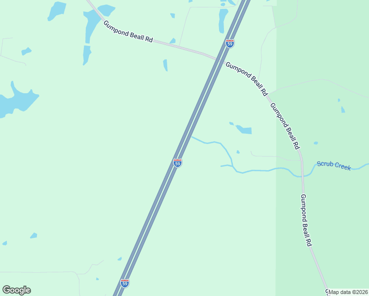 map of restaurants, bars, coffee shops, grocery stores, and more near Interstate 59 in Lumberton