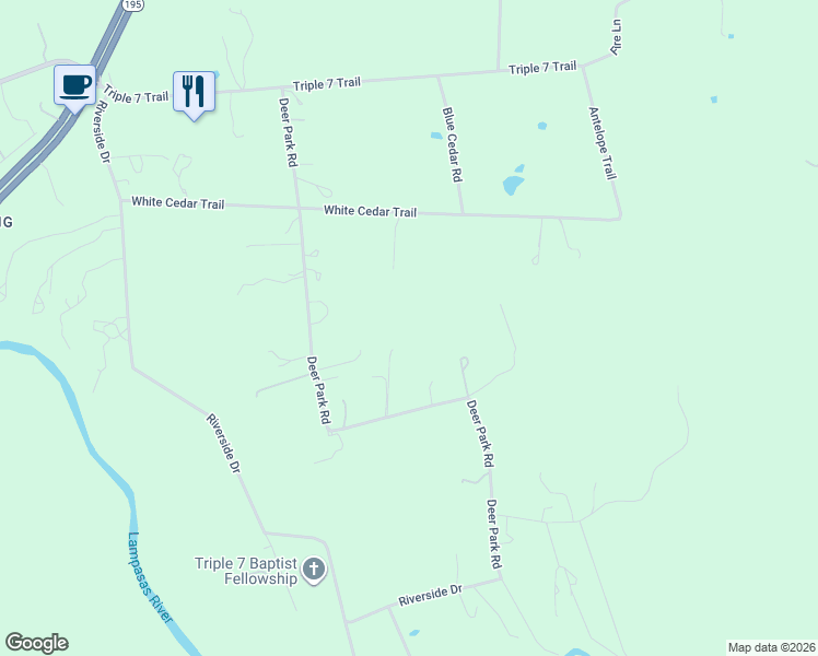 map of restaurants, bars, coffee shops, grocery stores, and more near 1060 Deer Park Road in Killeen