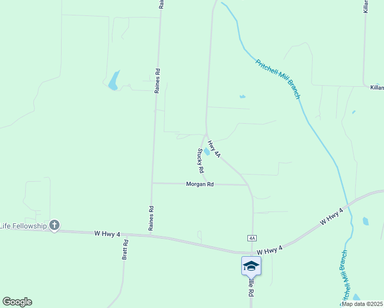 map of restaurants, bars, coffee shops, grocery stores, and more near 7131 Stucky Road in Century