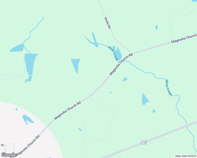 map of restaurants, bars, coffee shops, grocery stores, and more near 1073 Magnolia Church Road in Pavo