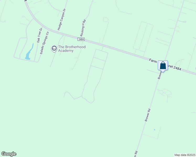 map of restaurants, bars, coffee shops, grocery stores, and more near 8499 Salado Creek Road in Salado