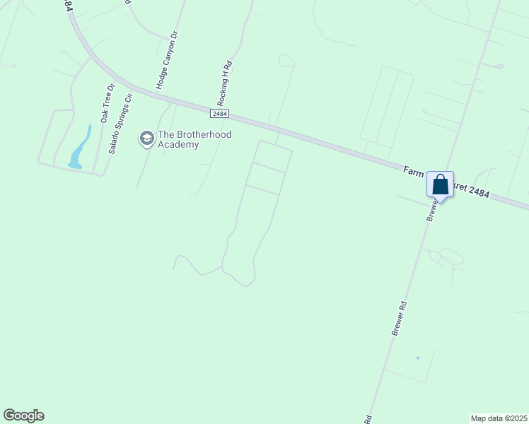 map of restaurants, bars, coffee shops, grocery stores, and more near 8499 Salado Creek Road in Salado