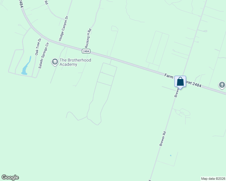 map of restaurants, bars, coffee shops, grocery stores, and more near 8550 Spring Creek Loop in Salado